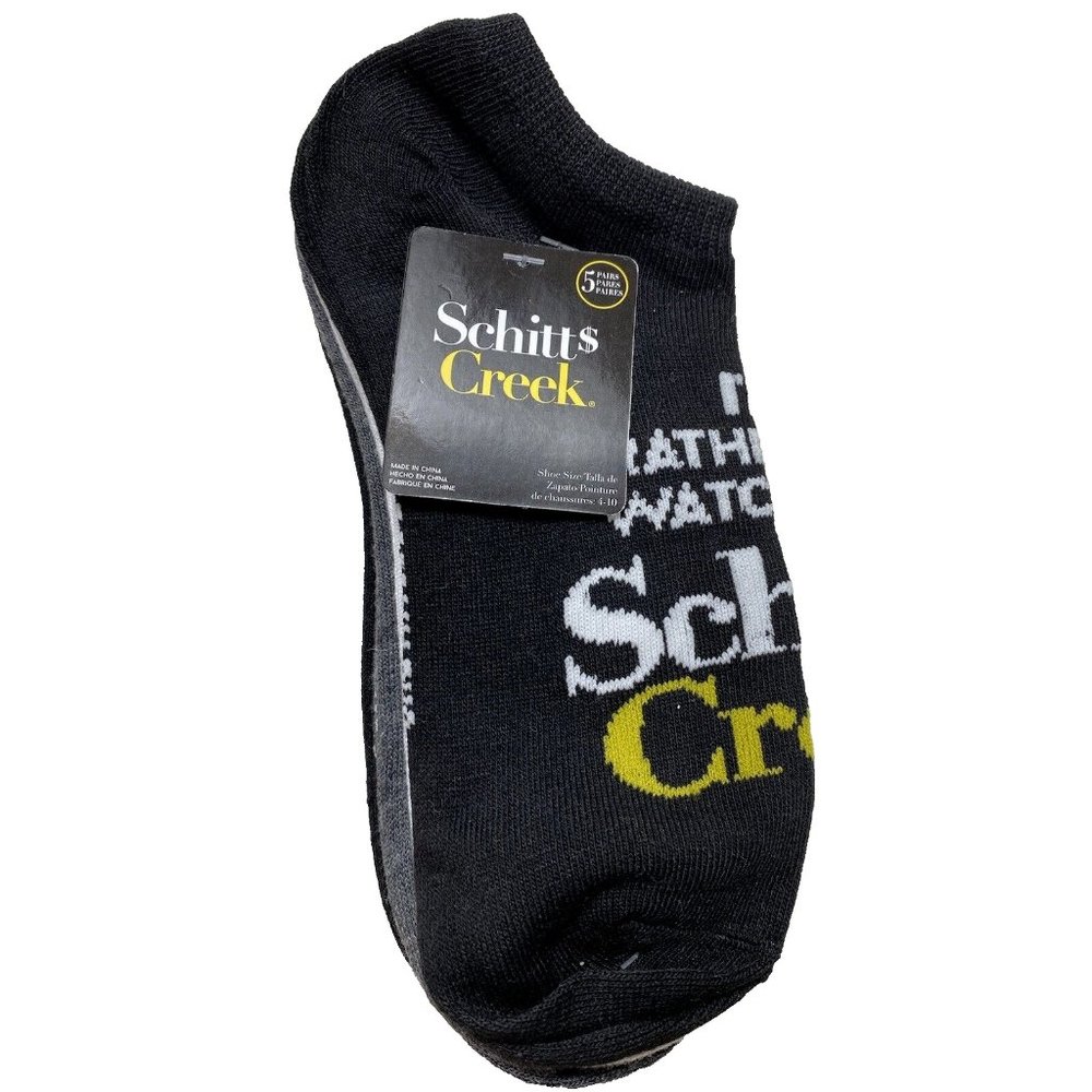 Schitts Creek Womens/Unisex Ankle Socks - 5 pairs - New great stocking stuffer